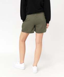Short de grossesse en lin avec bandeau bas